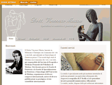 Tablet Screenshot of dottorvincenzomazza.it